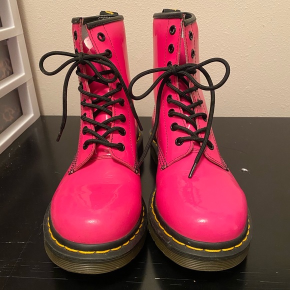 pink dr martens size 7